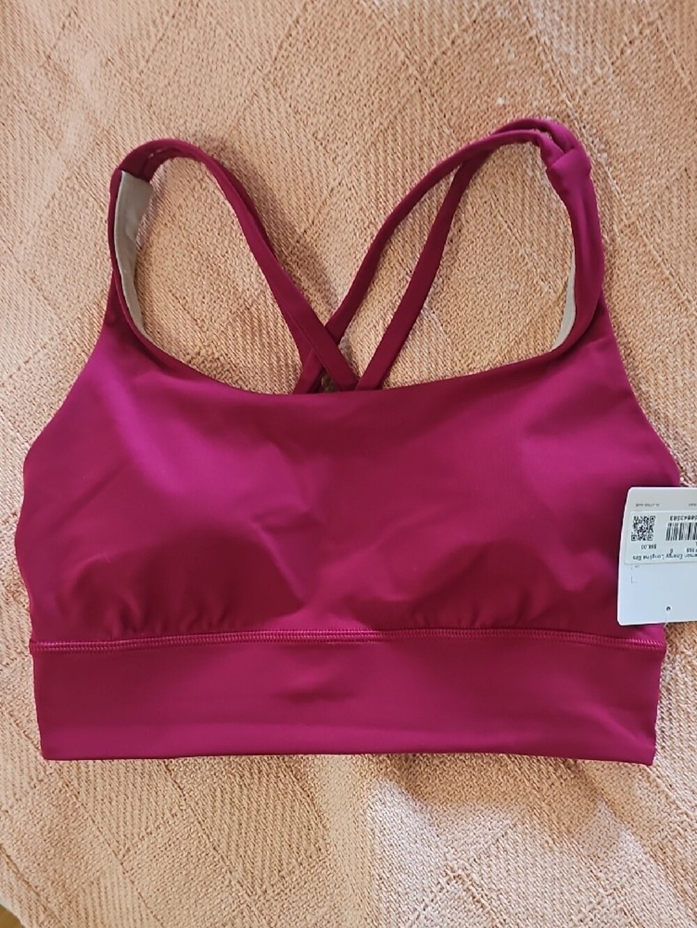 lululemon athletica Energy Longline Bra — Berry Rumble